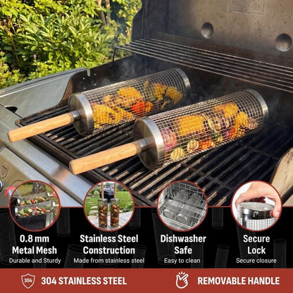 2026 New🔥Rolling Grill Basket