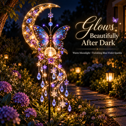 🎁Today 50% OFF🎁🦋 Enchanted Butterfly Moon Garden Stake Light