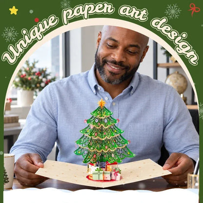 🎄 3D Pop-Up Christmas Tree Greeting Card – A Magical Surprise in Every Open🎁