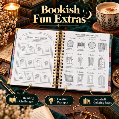 Midnight Study Hardcover Reading Planner for Book Lovers