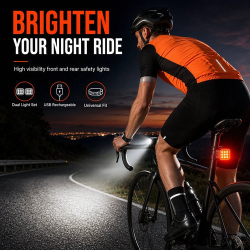 🚨 Super Bright LED Bike Headlight – Ultra-Long Range Beam for Night Riding 🚴‍♂️