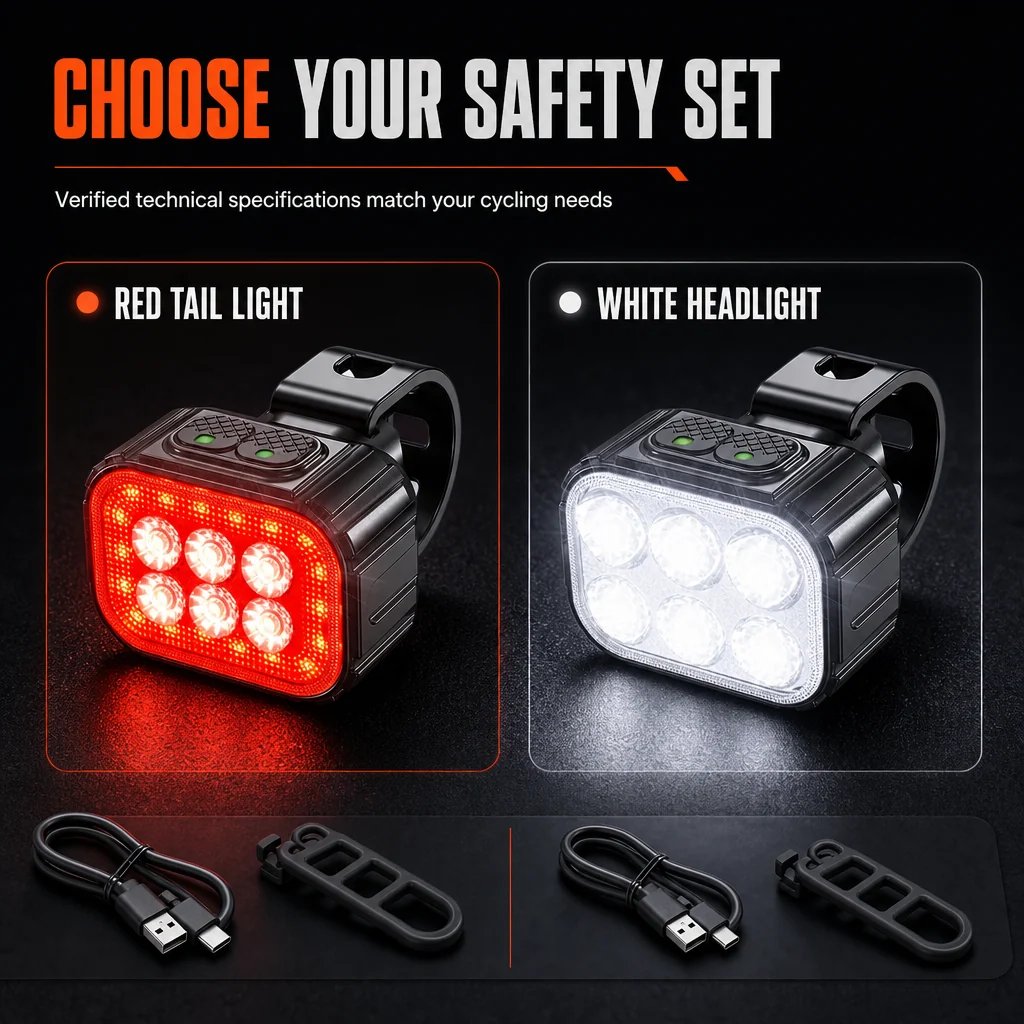 🚨 Super Bright LED Bike Headlight – Ultra-Long Range Beam for Night Riding 🚴‍♂️