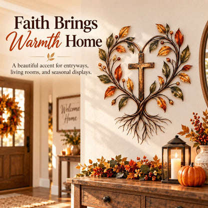 ✝️ Tree of Life Cross Wall Decor | Faith-Inspired Christian Home Decoration