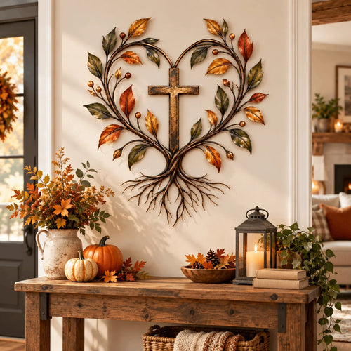✝️ Tree of Life Cross Wall Decor | Faith-Inspired Christian Home Decoration