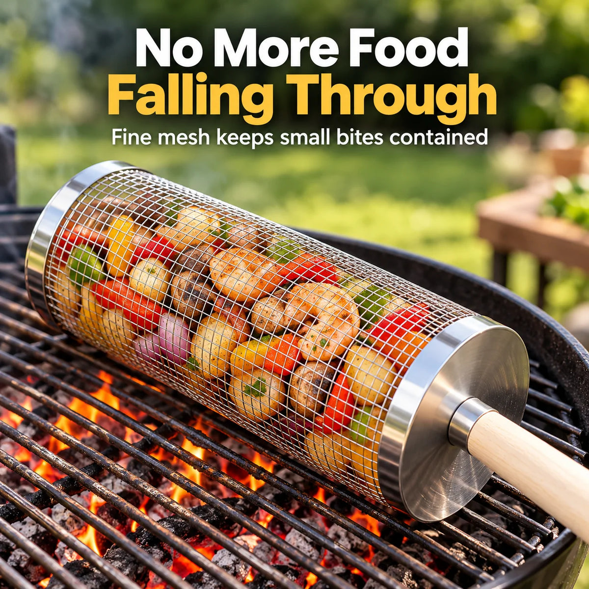 2026 New🔥Rolling Grill Basket