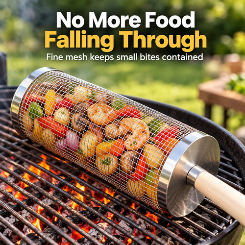 2026 New🔥Rolling Grill Basket