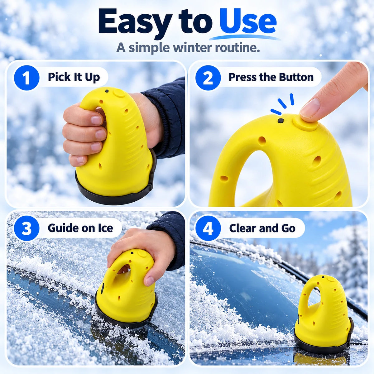 ❄️ Multifunctional Electric Snow &amp; Ice Scraper