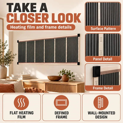 🔥 Far-Infrared Ceramic Wall Heater – Fast Warmth, Quiet Comfort