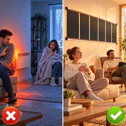 🔥 Far-Infrared Ceramic Wall Heater – Fast Warmth, Quiet Comfort