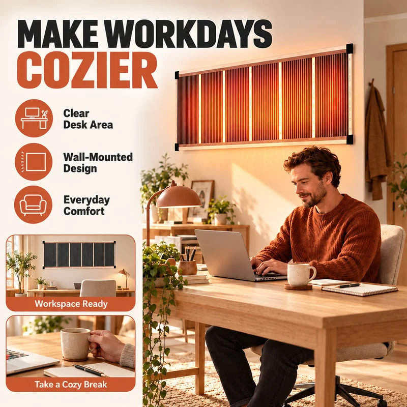 🔥 Far-Infrared Ceramic Wall Heater – Fast Warmth, Quiet Comfort