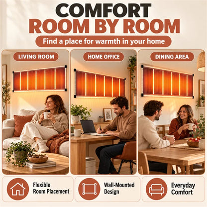 🔥 Far-Infrared Ceramic Wall Heater – Fast Warmth, Quiet Comfort