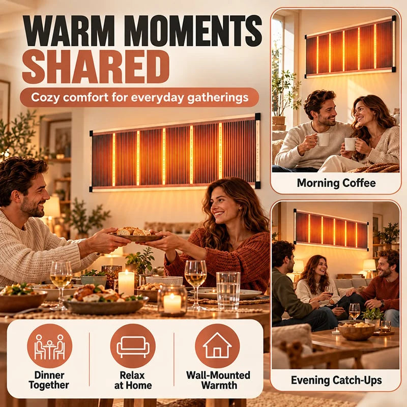 🔥 Far-Infrared Ceramic Wall Heater – Fast Warmth, Quiet Comfort