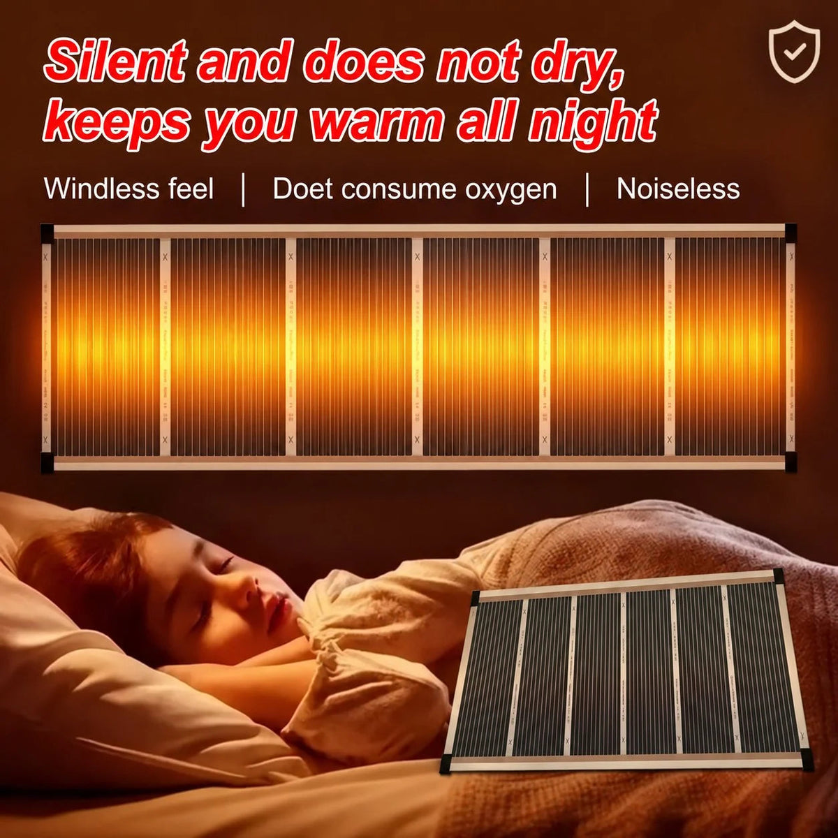🔥 Far-Infrared Ceramic Wall Heater – Fast Warmth, Quiet Comfort