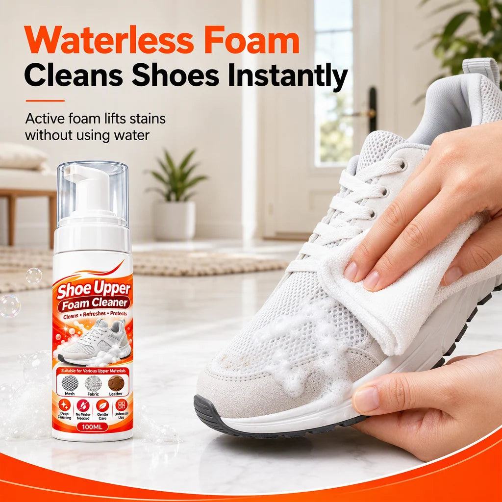 Rinse-Free Multi-Surface Shoe Foam Cleaner⏳