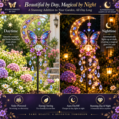 🎁Today 50% OFF🎁🦋 Enchanted Butterfly Moon Garden Stake Light