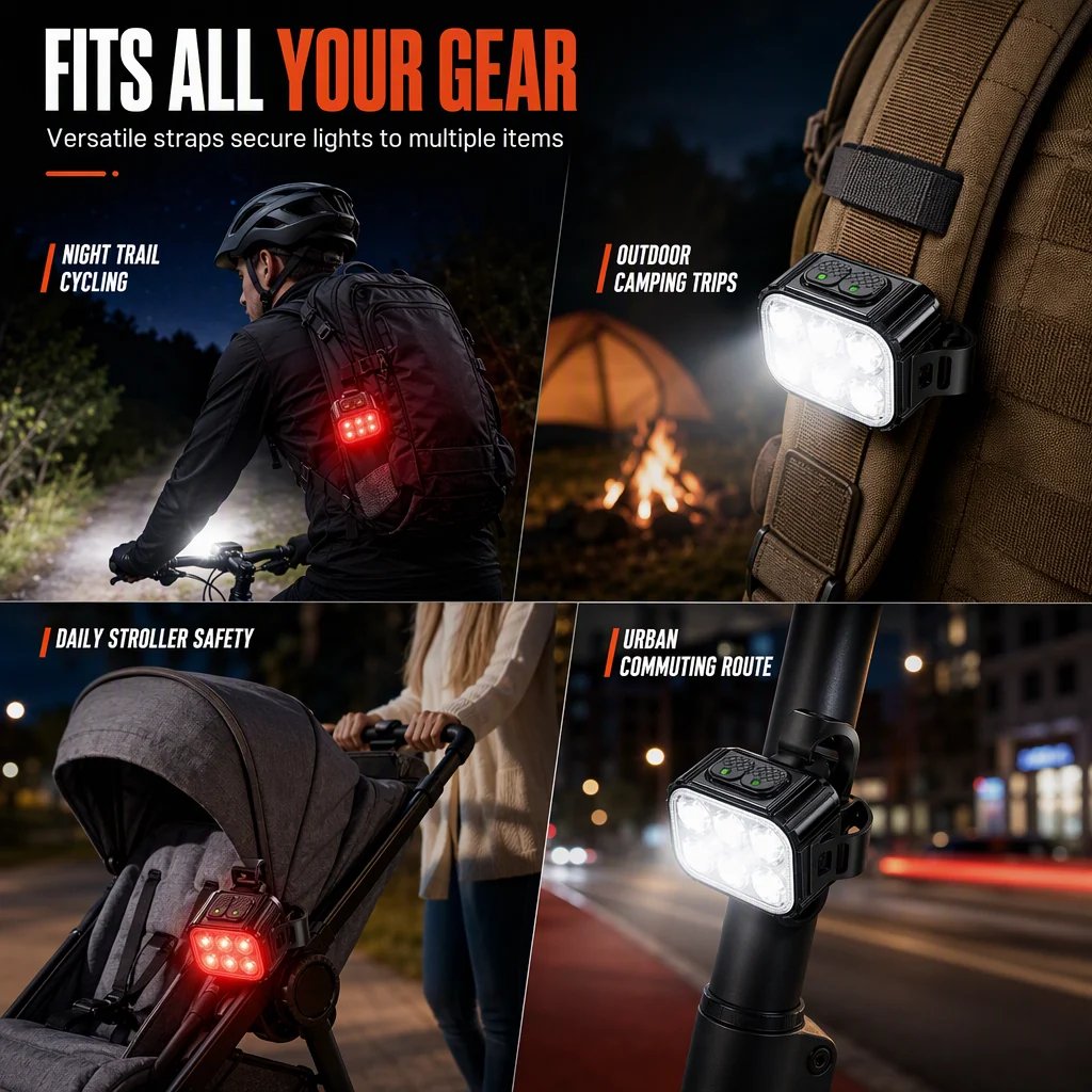 🚨 Super Bright LED Bike Headlight – Ultra-Long Range Beam for Night Riding 🚴‍♂️