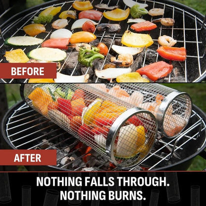 2026 New🔥Rolling Grill Basket