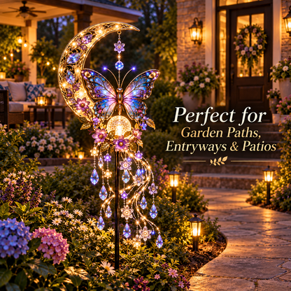 🎁Today 50% OFF🎁🦋 Enchanted Butterfly Moon Garden Stake Light