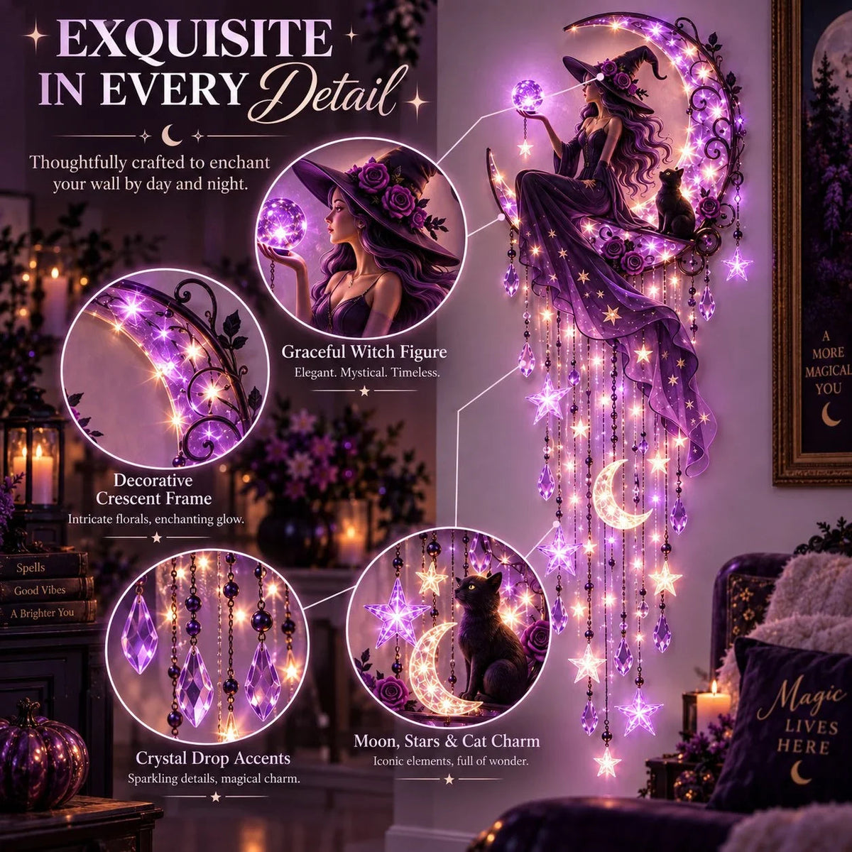 🌙✨ Add A Touch Of Witchy Magic To Any Empty Wall
